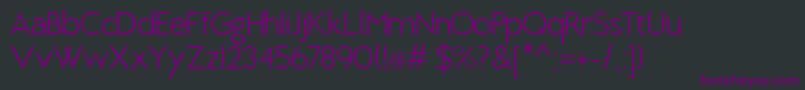 BrixtonLight Font – Purple Fonts on Black Background