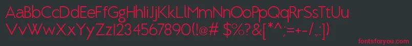 BrixtonLight Font – Red Fonts on Black Background