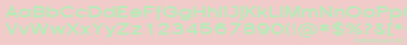 SfflorencesansexpBold Font – Green Fonts on Pink Background