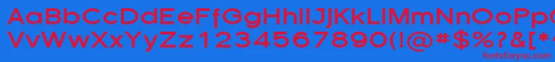 SfflorencesansexpBold Font – Red Fonts on Blue Background