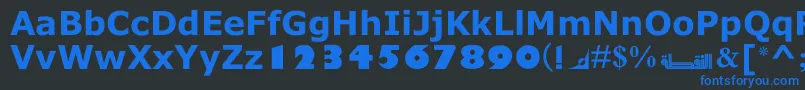 MotkenNoqtaIi Font – Blue Fonts on Black Background