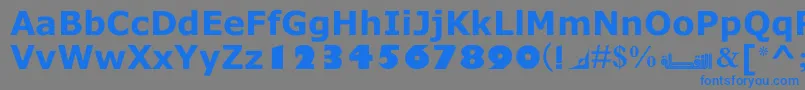 MotkenNoqtaIi Font – Blue Fonts on Gray Background