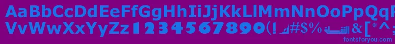 MotkenNoqtaIi Font – Blue Fonts on Purple Background