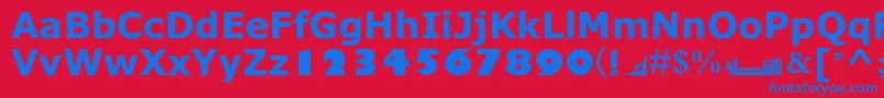 MotkenNoqtaIi Font – Blue Fonts on Red Background