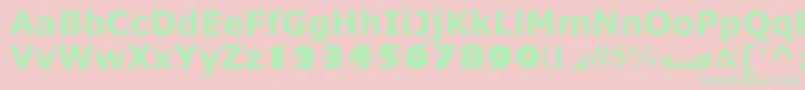 MotkenNoqtaIi Font – Green Fonts on Pink Background