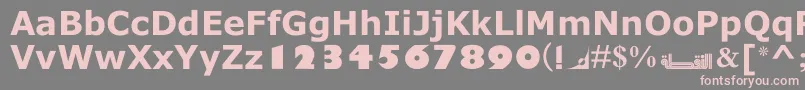 MotkenNoqtaIi Font – Pink Fonts on Gray Background