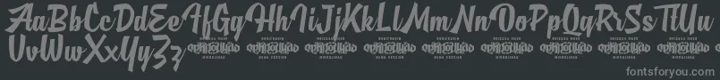 MjAlghifariDemo Font – Gray Fonts on Black Background