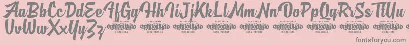 MjAlghifariDemo Font – Gray Fonts on Pink Background