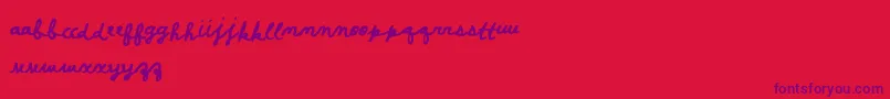 fuente Posterscriptb – Fuentes Moradas Sobre Fondo Rojo