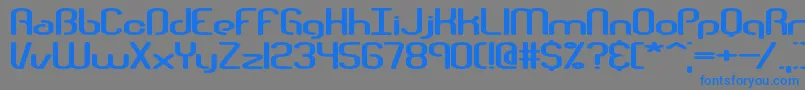 Telephas Font – Blue Fonts on Gray Background