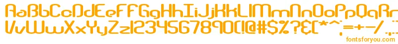 Шрифт Telephas – оранжевые шрифты