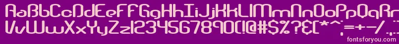 Telephas Font – Pink Fonts on Purple Background