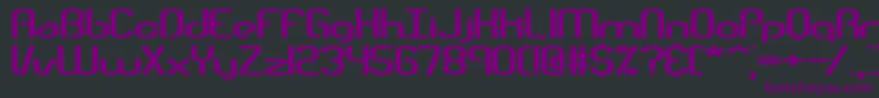 Шрифт Telephas – фиолетовые шрифты на чёрном фоне