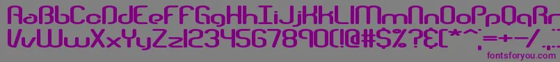Telephas-Schriftart – Violette Schriften auf grauem Hintergrund