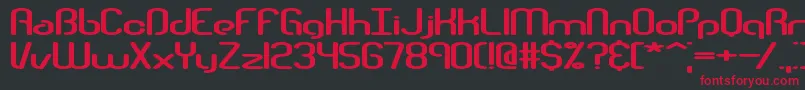 Telephas Font – Red Fonts on Black Background