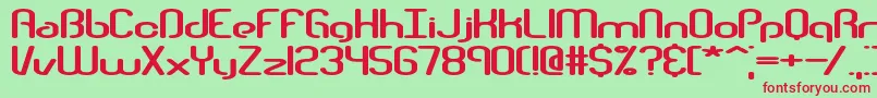 Telephas Font – Red Fonts on Green Background