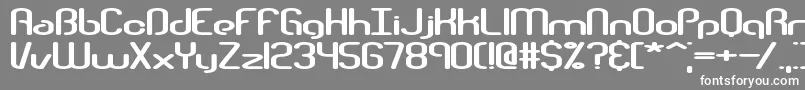 Telephas-fontti – valkoiset fontit harmaalla taustalla