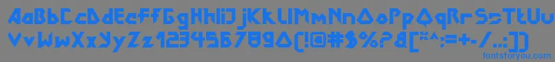 DokterbryceBlack Font – Blue Fonts on Gray Background