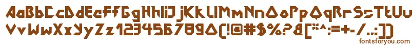 DokterbryceBlack Font – Brown Fonts on White Background