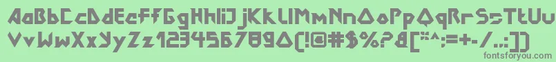 DokterbryceBlack Font – Gray Fonts on Green Background