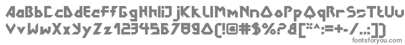 フォントDokterbryceBlack – 白い背景に灰色の文字