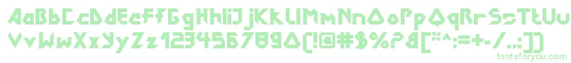 DokterbryceBlack Font – Green Fonts on White Background