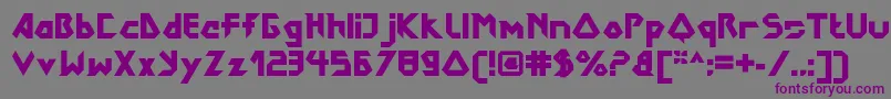 DokterbryceBlack Font – Purple Fonts on Gray Background