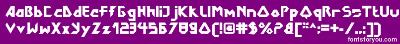 DokterbryceBlack Font – White Fonts on Purple Background