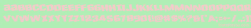 Lefthandlukerotate Font – Pink Fonts on Green Background