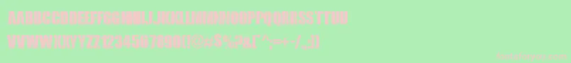 RoyalRumble Font – Pink Fonts on Green Background