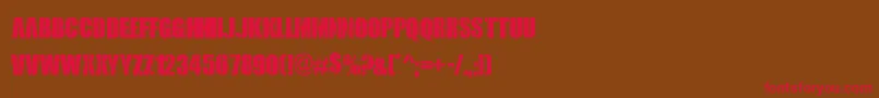 RoyalRumble Font – Red Fonts on Brown Background