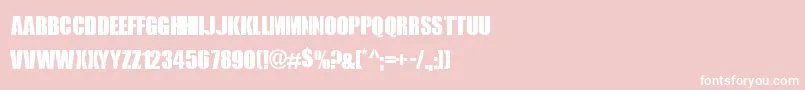RoyalRumble Font – White Fonts on Pink Background