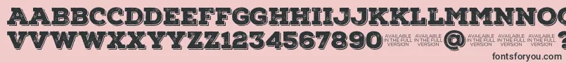 NexarustslabBlackshadow01-Schriftart – Schwarze Schriften auf rosa Hintergrund