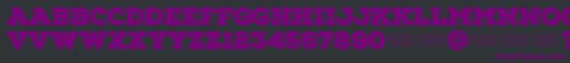 フォントNexarustslabBlackshadow01 – 黒い背景に紫のフォント