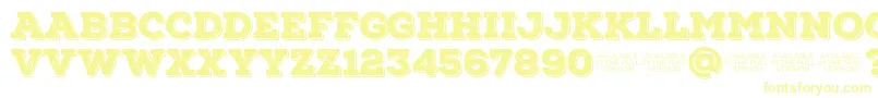 NexarustslabBlackshadow01 Font – Yellow Fonts