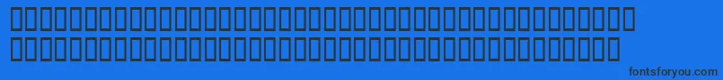 フォントHeavenetica6Medsh – 黒い文字の青い背景