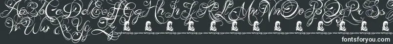 KingsAndQueens Font – White Fonts on Black Background