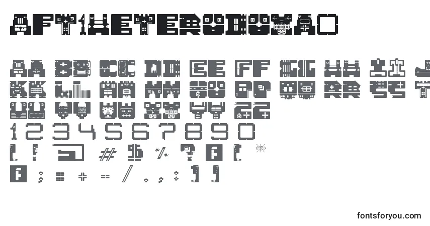 Fuente Aft1Heterodoxa0 - alfabeto, números, caracteres especiales