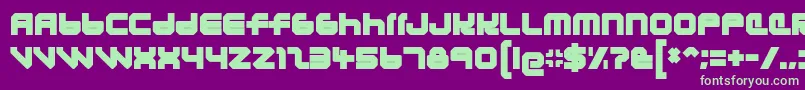 LunasolEclipse Font – Green Fonts on Purple Background