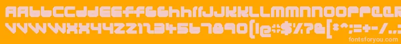 LunasolEclipse Font – Pink Fonts on Orange Background