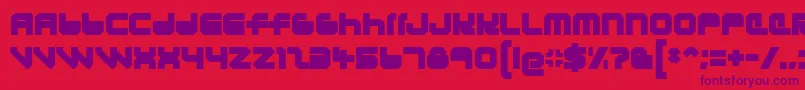 LunasolEclipse Font – Purple Fonts on Red Background