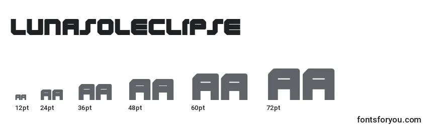 Größen der Schriftart LunasolEclipse