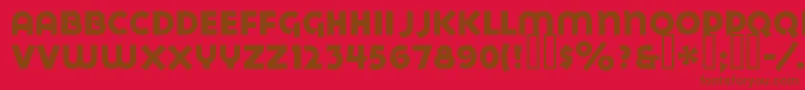 GoyaHeavy Font – Brown Fonts on Red Background