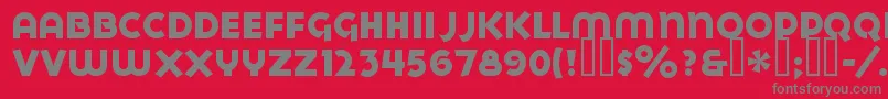 GoyaHeavy Font – Gray Fonts on Red Background