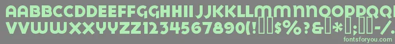Weitere Informationen zur GoyaHeavy-Schriftart GoyaHeavy-Schriftart – Grüne Schriften auf grauem Hintergrund