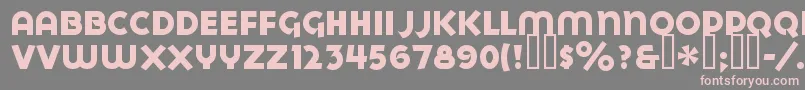 GoyaHeavy Font – Pink Fonts on Gray Background