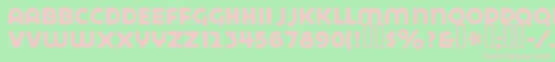 GoyaHeavy Font – Pink Fonts on Green Background