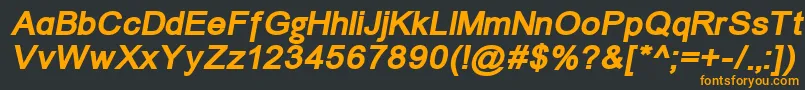 More about ErUniversKoi8BoldItalic Font ErUniversKoi8BoldItalic Font – Orange Fonts on Black Background