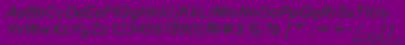 TextbookItalicCyrillic Font – Black Fonts on Purple Background