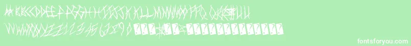 Metalshow Font – White Fonts on Green Background